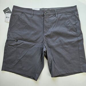 Eddie Bauer NWT Men's 10" Zipper Cargo Shorts Gray 40